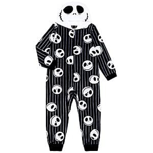 Boys' Halloween union suit in Nightmare Before Christmas or Star Wars Yoda design.