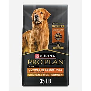 Select Accts: 35-lbs Purina Pro Plan Complete Blend Chicken & Rice Dog Food $41.40 w/ S&S + Free S/H