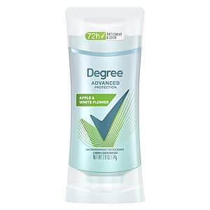 Select Accts: 2.6-oz Women's Degree Antiperspirant Deodorant (White Flowers) $1.25 w/ S&S
