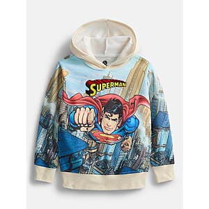 Superman Boys Sublimated Embroidered Logo Hoodie $6.80