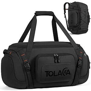 Prime Members: 40L Tolaccea 3-in-1 Convertible Duffle Bag + 16'' Laptop Bag $19.60 + Free Shipping