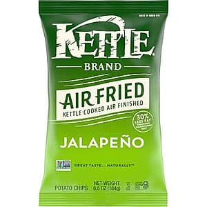 6.5-Oz Kettle Brand Air Fried Potato Chips (Jalapeno) $2.30 w/ S&S