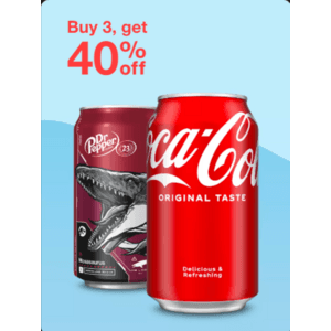 Target Stores: 12-Pack 12-Ounce Sodas (Various Brands / Flavors) Buy 3, Get 40% Off + Free Store Pickup