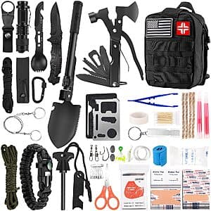 142-Pc LUXMOM Survival & First Aid Kit $24 + Free S&H