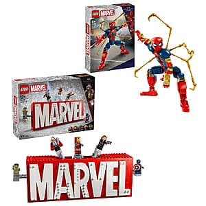Costco Members: LEGO Marvel Bundle: Marvel Logo & Iron Spider-Man Figure Set $50 + Free S/H