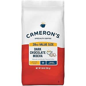 Select Accts: 28-Oz Cameron's Coffee Dark Chocolate Mocha Roasted Ground Coffee $10.10 w/ S&S