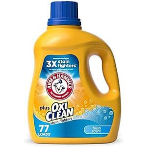100.5oz Arm & Hammer Plus OxiClean Liquid Laundry Detergent (Fresh Scent) $4.35 w/ Subscribe & Save