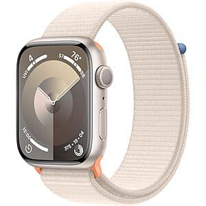 Apple Watch Series 9 GPS Smartwatch w/ 45mm Aluminum Case & Sport Loop $179 & More + Free S&H