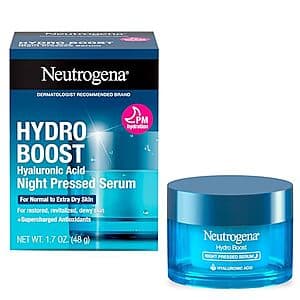 Select Accounts: 1.7-Oz Neutrogena Hydro Boost Night Pressed Serum $8 w/ S&S