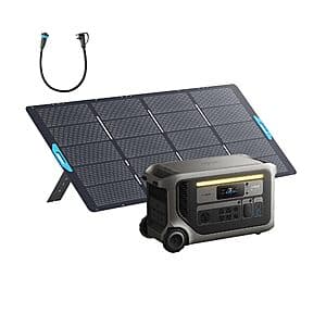 Anker SOLIX F3000 3,072Wh Power Station + 400W Solar Panel $1500 + Free S&H