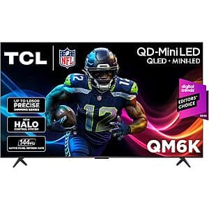 55" TCL 55QM6K QM6K Series 4K UHD 144Hz QD-Mini LED Google Smart TV $398 + Free Shipping