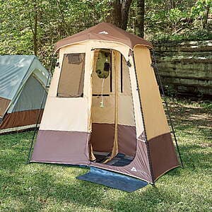 Ozark Trail 2-Room Shower & Utility Tent Combo w/ 5-Gallon Water Container $50 + Free Shipping