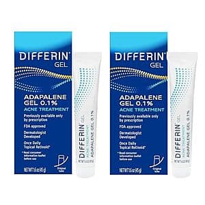 Select Accts: 2-Pk 1.6-Oz Differin 0.1% Adapalene Acne Treatment Gel (180 Day Supply) $13.90 w/ S&S
