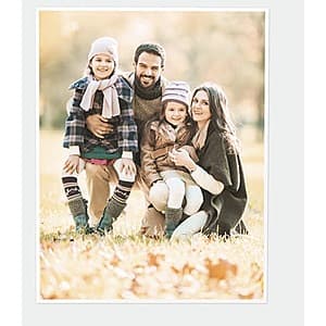 11 by 14 inch custom photo poster from Walgreens Photo with sample photo printed on white poster stock.