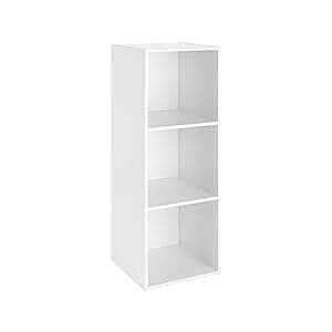 35.88" Whitmor 3-Tier Cube Storage Organizer w/ Closed Back (White) $20 + Free S&H w/ Amazon Prime