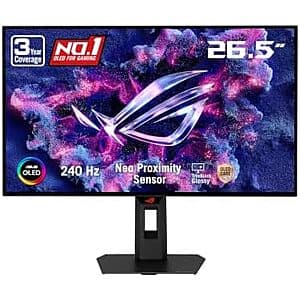 Prime Members: 27" ASUS ROG 2560x1440 WOLED 240Hz Gaming Monitor $384 + Free S&H