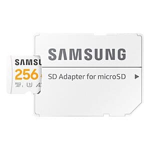 256GB Samsung PRO Plus microSDXC Sonic The Hedgehog + Adapter $20