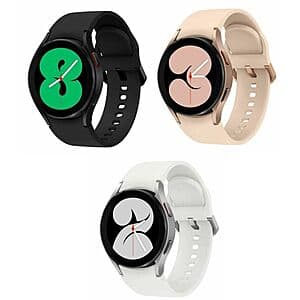 Samsung Galaxy Watch 4 GPS + WiFi 40mm Smartwatch (Refurb, Various Colors) $64 + Free Shipping