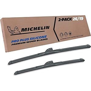 Menards: Michelin Pro Plus Silicone 26" & 19" Windshield Wiper Blades $9 + 11% Rebate Credit & More + Free Pickup