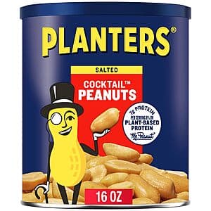 16-Oz PLANTERS Salted Cocktail Peanuts $2.35 w/ S&S