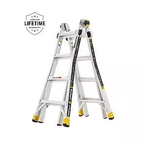 Gorilla Ladders 18' Multi-Position Ladder with Tool Hangers (300 lbs) $129 + Free Store Pickup