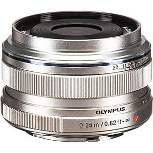 Olympus M.Zuiko by OM System 17mm f/1.8 Micro Four Third Camera Lens (Silver) $325 + Free S&H