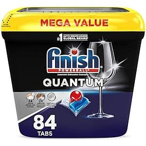 Select Accounts: 84-Count Finish Quantum Powerball Dishwasher Pods $12.75 w/ Subscribe & Save