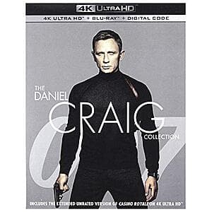 James Bond 007: The Daniel Craig 4-Film Collection (4K UHD + Blu-ray + Digital) $30.80