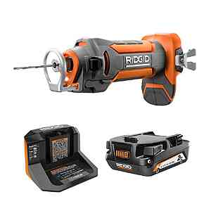 RIDGID 18V Drywall Cut-Out Tool Kit w/ 2Ah Battery & Charger $69 + Free S&H
