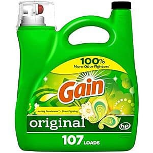 154oz Gain Liquid Laundry Detergent (Original Scent) 3 for $31.80 w/ Subscribe & Save + Free Shipping