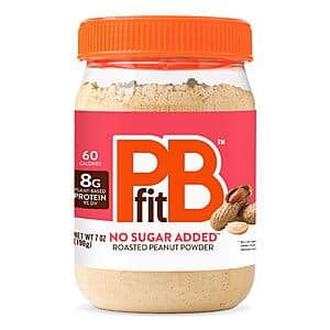 Select Accounts: 7-Oz PBfit Peanut Butter Powder (No Sugar Added) $3.80 w/ S&S & More