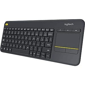 Logitech K400 Plus Wireless Touch Keyboard w/ Built-In Touchpad $14.75 + Free Shipping w/ Prime