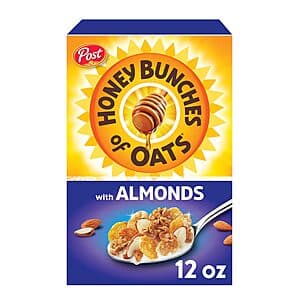 12-Oz Honey Bunches of Oats Cereal w/ Almonds $1.90 w/ Subscribe & Save