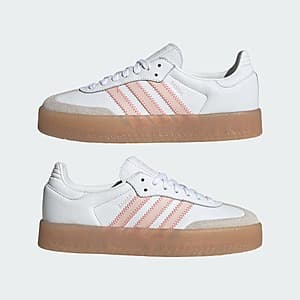 adidas Women's Sambae Shoes (White/Orange or White/Pink) $51.85 + Free S&H