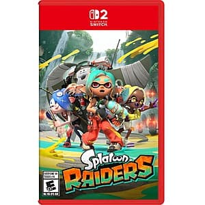 Splatoon Raiders video game case for Nintendo Switch.