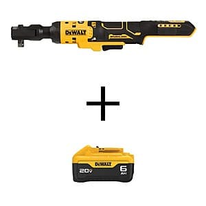 DeWALT ATOMIC 20V MAX Li-Ion 3/8" Ratchet w/ 20V MAX 6.0Ah Battery Pack $199 + Free Shipping