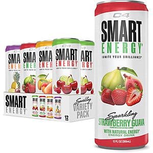 12-Pack 12-Oz C4 Smart Energy Drink (4 Flavor Variety Pack) $9.30 w/ S&S