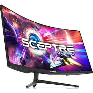 34" Sceptre C345B 3440x1440 UWQHD 165Hz 1ms Curved Ultrawide VA Monitior $188 + Free Shipping