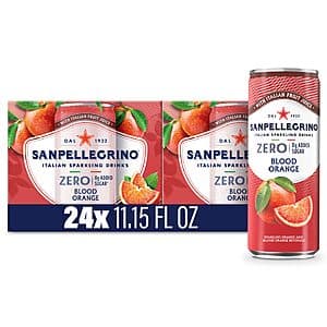 Select Accounts: 24-Pk 11.15-Oz Sanpellegrino Sparkling Zero Added Sugar Beverage $14.20 (Blood Orange) w/ S&S