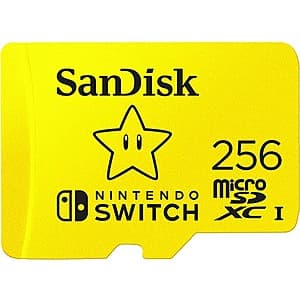 New/Bulk Packaging: 256GB SanDisk microSDXC Nintendo Switch/Lite Memory Card $20 + Free Shipping w/ Amazon Prime