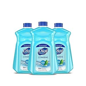 3-Pack 52-Oz Dial Antibacterial Liquid Hand Soap Refill (Spring Water) $11.30 w/ Subscribe & Save