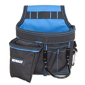 Kobalt Polyester Carpenter Tool Pouch $6.50 + Free S&H