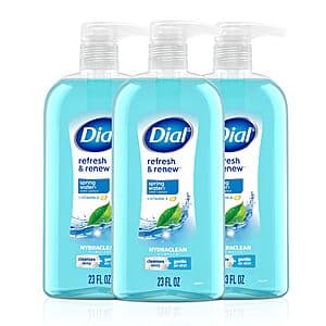 3-Pack 23-Oz Dial Refresh & Renew Body Wash (Spring Water) $7.35 w/ Subscribe & Save