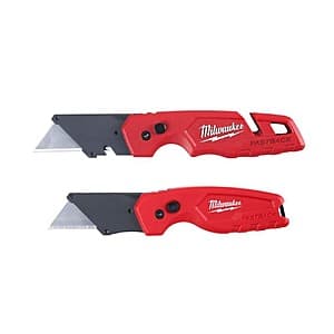 2-pk 6.87" Milwaukee Fastback Compact Folding Utility Knife Set $16 + Free S&H
