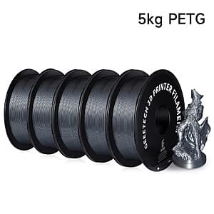 5-Pk GEEETECH 1Kg 1.75mm PETG 3D Printer Filament $33.75 + Free S&H