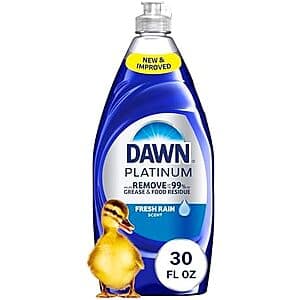 30-Oz Dawn Platinum Dish Soap (Fresh Rain) 3 for $11.25 w/ S&S