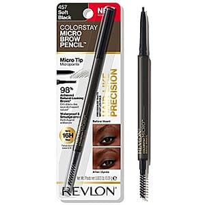 Select Accts: Revlon ColorStay Micro Eyebrow Pencil w/ Built In Spoolie Brush $1.40 w/ S&S