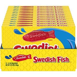 Select Accounts: 12-Pack 3.1-Oz Swedish Fish Soft & Chewy Candy $4.95 w/ Subscribe & Save