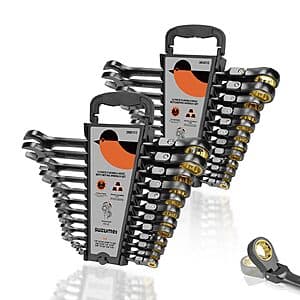 24-Pc Suzume 72 Teeth Metric & SAE Flex Head Ratcheting Wrench Set $58.75 + Free S&H