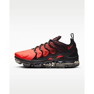 Nike Men's Air VaporMax Plus Shoes (Black/Anthracite/White/Bright Crimson) $122 + Free S&H